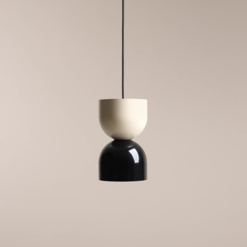 Modułowa lampa wisząca LUI Black/Cream (dark)