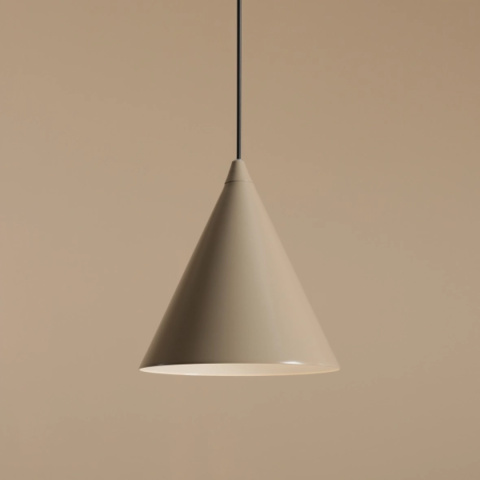 Lampa wisząca w kształcie stożka FORM BEIGE