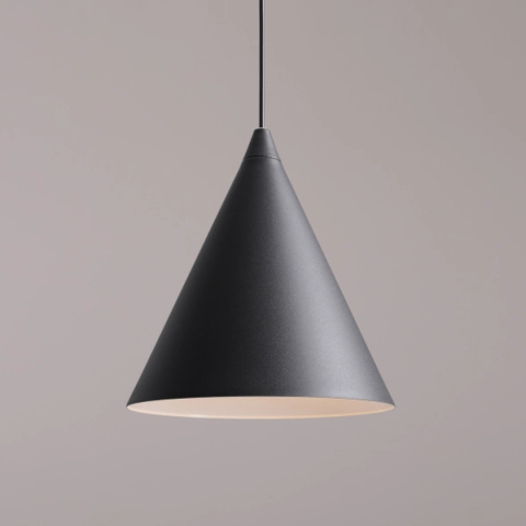 Lampa wisząca w kształcie stożka FORM BLACK