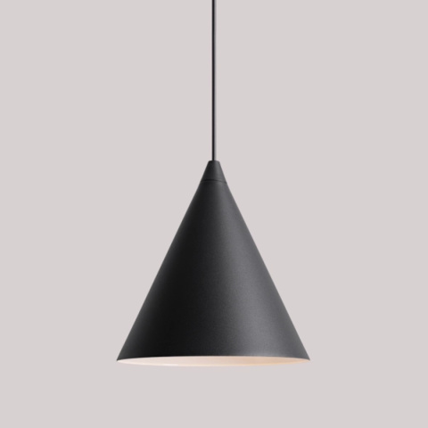 Lampa wisząca w kształcie stożka FORM BLACK