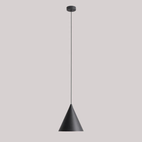 Lampa wisząca w kształcie stożka FORM BLACK