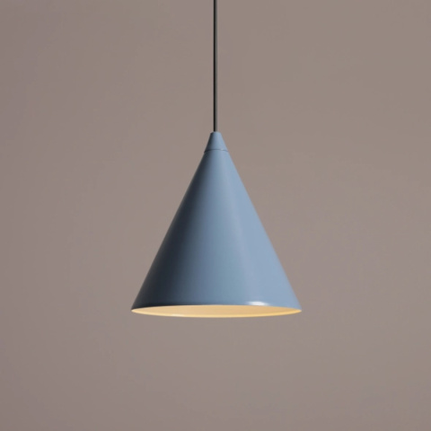 Lampa wisząca w kształcie stożka FORM DUSTY BLUE