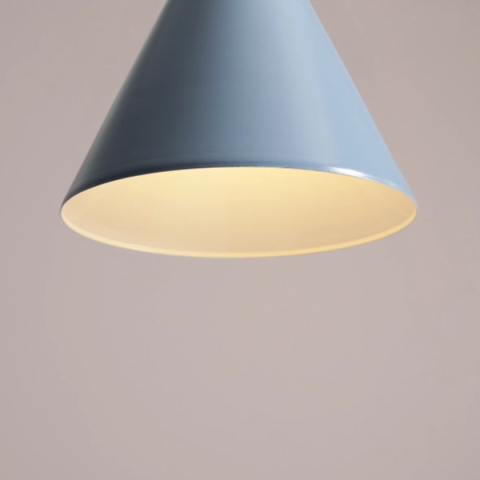 Lampa wisząca w kształcie stożka FORM DUSTY BLUE