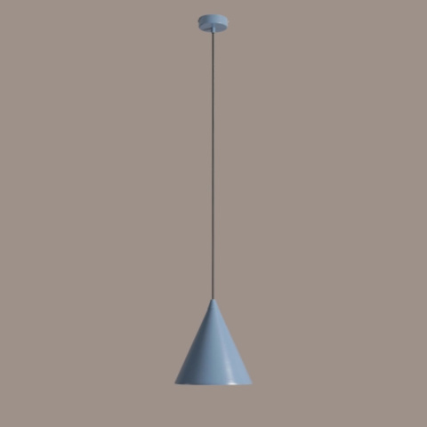 Lampa wisząca w kształcie stożka FORM DUSTY BLUE