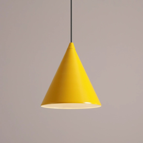 lampa wisząca w kształcie stożka FORM MUSTARD