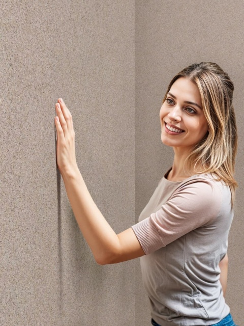 Belka B14 - Tapeta Jasnobrązowa, Nowoczesna Aranżacja Ścian