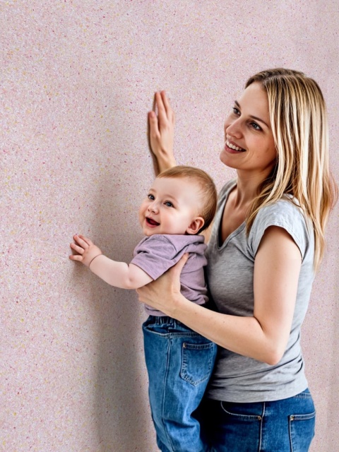 Belka B25 - Tapeta Jasnoróżowa, Nowoczesna Aranżacja Ścian - 1kg