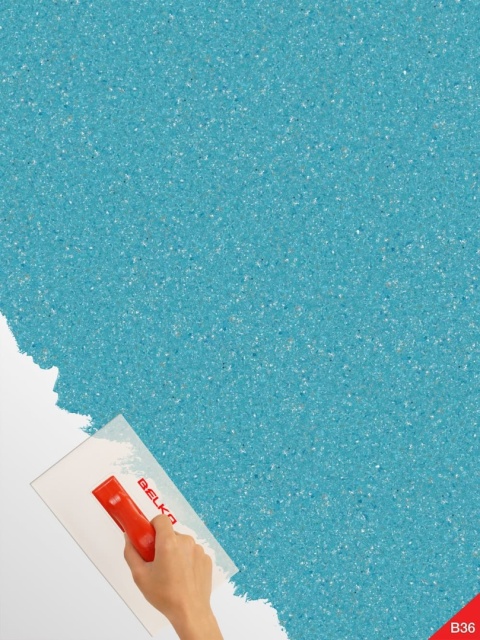 Belka B36 - Tapeta Niebieska, Nowoczesna Aranżacja Ścian, opak. 1kg