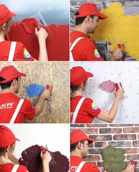 Belka B42 - Tapeta Jasnoniebieska, Nowoczesna Aranżacja Ścian