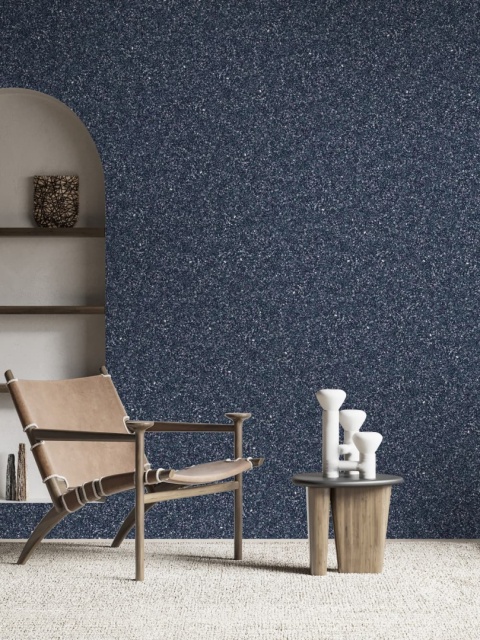 Belka B46 - Tapeta Ciemnoniebieska, Nowoczesna Aranżacja Ścian