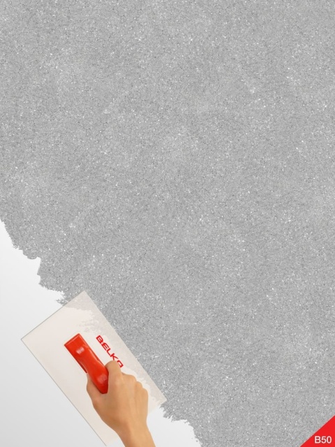 Belka B50 - Tapeta Srebrna, Nowoczesna Aranżacja Ścian