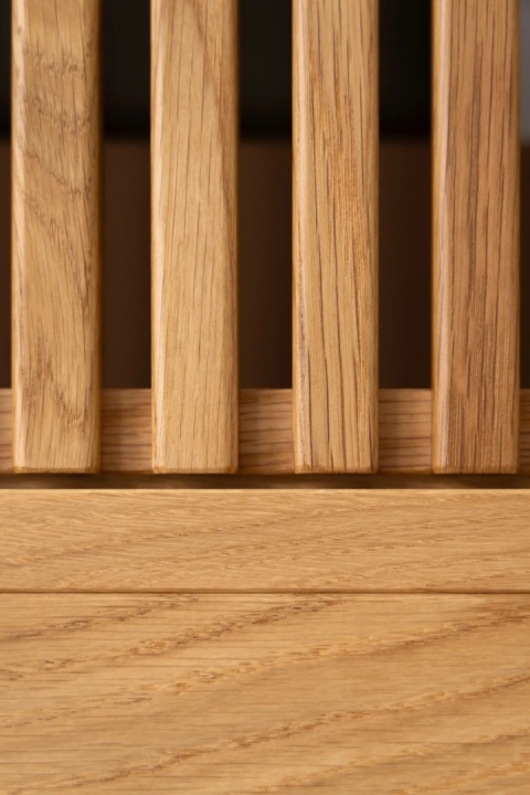 JAMM LOW 111 Szafka pod Gramofon i Płyty Winylowe Drewno Dębowe