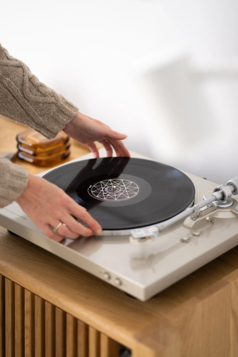 JAMM LOW 111 Szafka pod Gramofon i Płyty Winylowe Drewno Dębowe