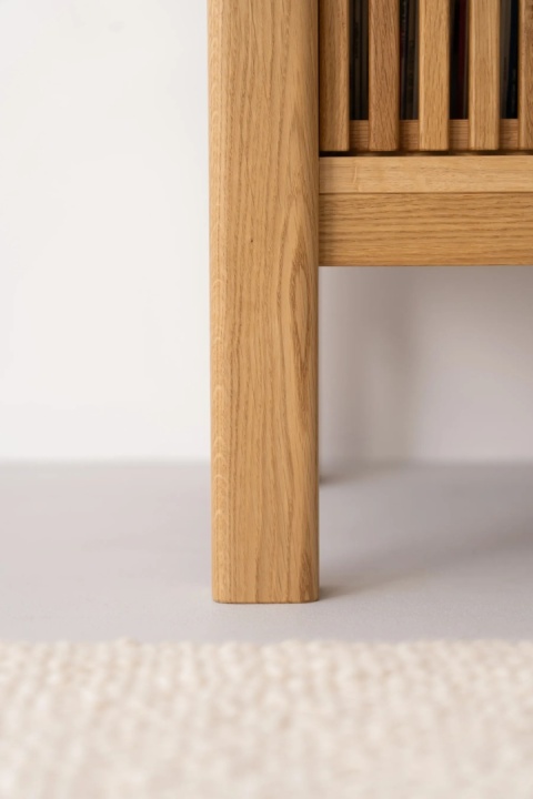 JAMM LOW 111 Szafka pod Gramofon i Płyty Winylowe Drewno Dębowe