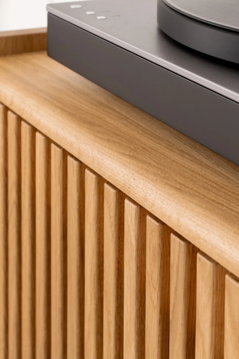 JAMM Q Szafka pod Gramofon i Płyty Winylowe Drewno Dębowe