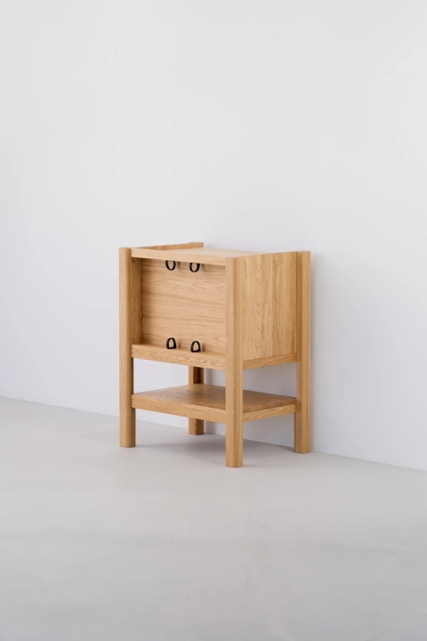 JAMM Q Szafka pod Gramofon i Płyty Winylowe Drewno Dębowe