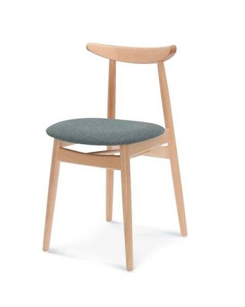 Krzesło FINN z drewna bukowego tapicerowane