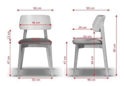 Krzesło DARO z drewna bukowego tapicerowane czarne