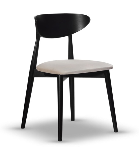 Krzesło VESTA z drewna bukowego tapicerowane