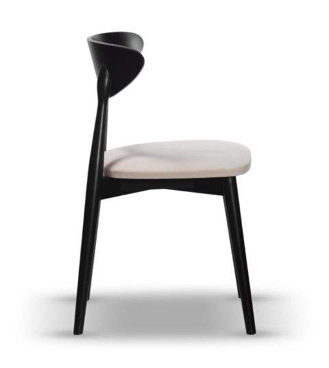 Krzesło VESTA z drewna bukowego tapicerowane