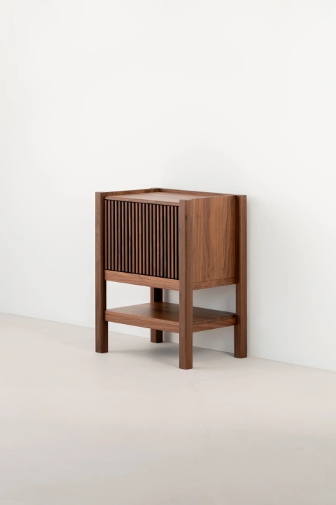 JAMM Q Szafka pod Gramofon i Płyty Winylowe Drewno Orzechowe