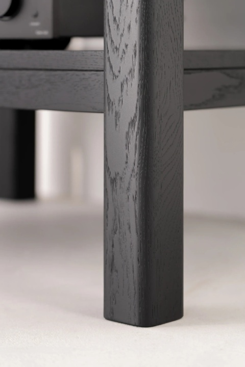 JAMM Q Szafka pod Gramofon i Płyty Winylowe Czarne Drewno Dębowe