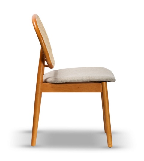 Krzesło JACOB z drewna bukowego, tapicerowane