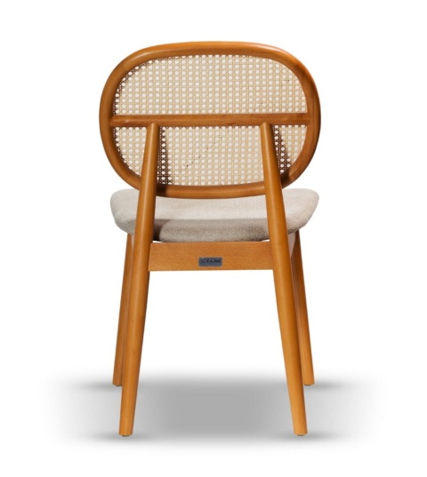 Krzesło JACOB z drewna bukowego, tapicerowane