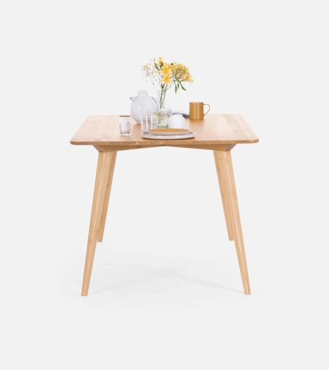 YRKE Stół do Jadalni Drewno Dębowe