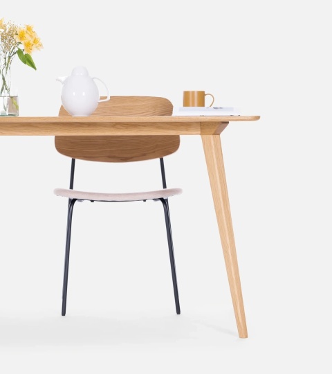 YRKE Stół do Jadalni Drewno Dębowe