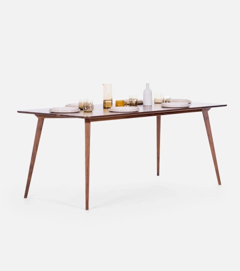 YRKE Stół do Jadalni Drewno Orzechowe