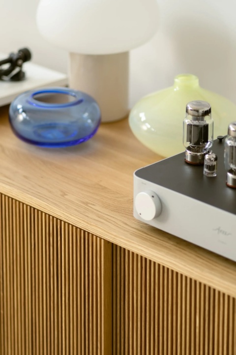 TONN 150 Szafka pod Gramofon i Płyty Winylowe Drewno Dębowe