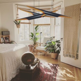 BLACK TUBE Pendant Lamp, Black and Gold, 100 cm – Step into Design