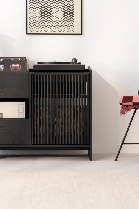FUSE Szafka pod Gramofon Czarne Drewno Dębowe