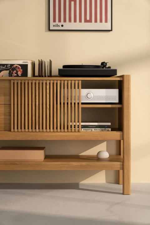 JAMM 111 Szafka pod Gramofon i Płyty Winylowe Drewno Dębowe