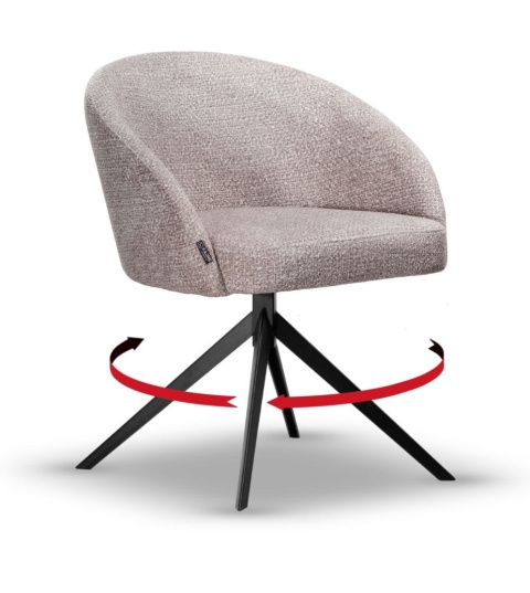 Krzesło FLOW Slim obrotowe metalowe