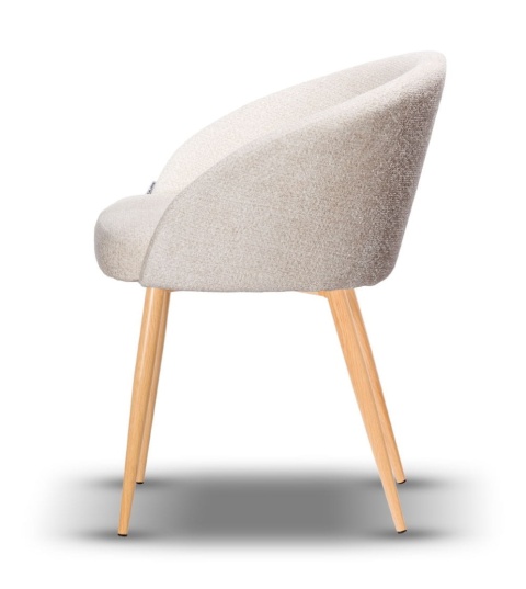 Krzesło FLOW metalowe tapicerowane