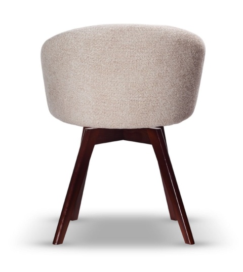 Krzesło FLOW obrotowe z drewna bukowego czarne