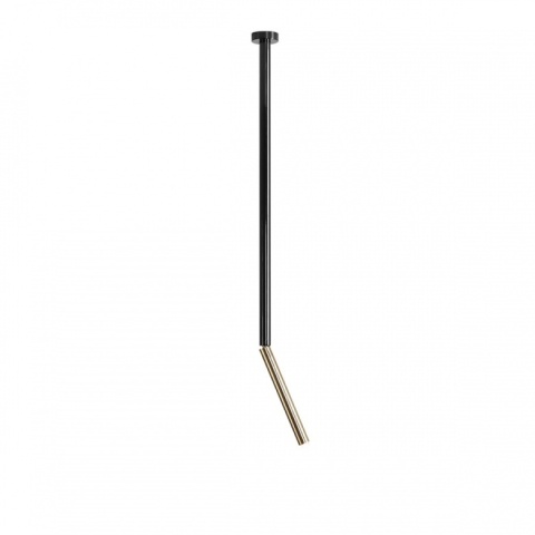 Plafon punktowy STICK 1 LONG ALL BLACK